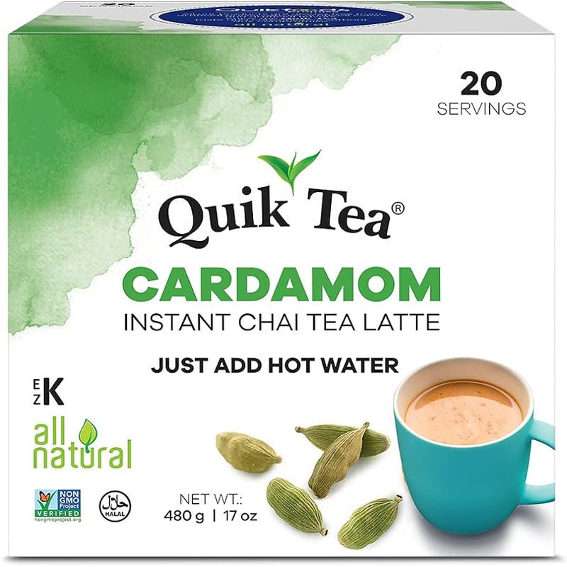 Quick Tea Cardamom Instant Chai 20 Pouches