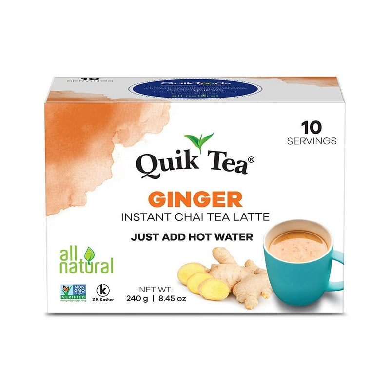 Quick Tea Ginger Instant Chai 10 Pouches