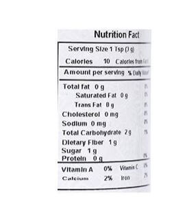 The Nutrition Facts of Rangeela Mix