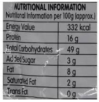 The Nutrition Facts of Rasoi Magic Paneer Tikka Masala 