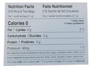 The Nutrition Facts of Rea Valley Round Black Tea Bags  