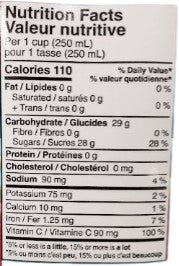 The Nutrition Facts of Rubicon Dragon Fruit Juice Drink