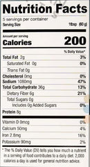The Nutrition Facts of Shahi haleem mix (Big Box) 