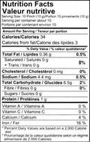 The Nutrition Facts of Shan Black Pepper Whole Pouch 