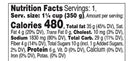 The Nutrition Facts of Shan Chicken Tandoori Sauce Shan Distribution Network