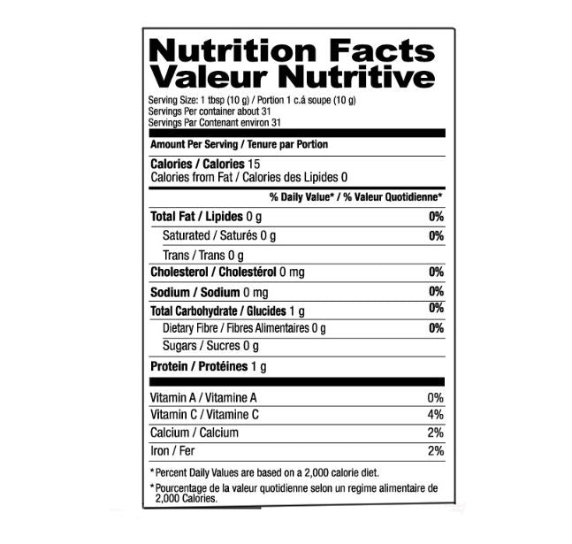 The Nutrition Facts of Shan Garlic Paste 