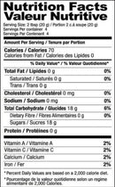 The Nutrition Facts of Shan Jelly Crystals Banana