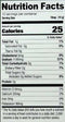 The Nutrition Facts of Shan Vegetable Curry Mix 