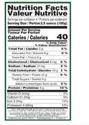 The Nutrition Facts of Sultan Frozen Green Fava Beans