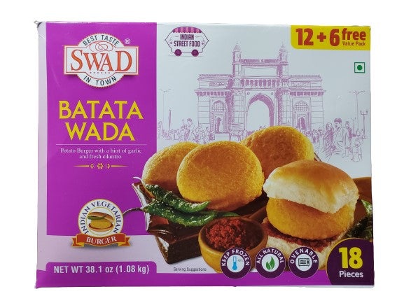 Swad Batata Vada 12pcs + 6 Free Value Pack