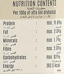 The Nutrition Facts of Swad Chakki Atta