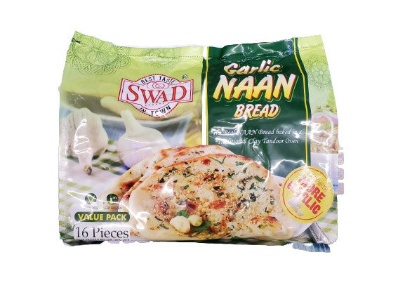 Swad Garlic Naan (16pcs) | MirchiMasalay