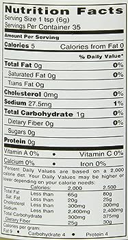 The Nutrition Facts of Swad Garlic Paste 