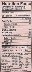 The Nutrition Facts of Swad  Masoor Dal 