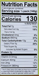 The Nutrition Facts of Swad Mutter Paneer Micro-Curry 