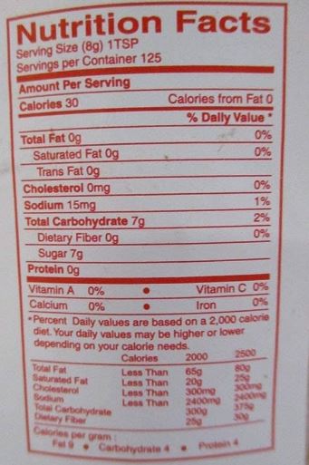 The Nutrition Facts of Swad South Indian Jaggery (Gur/Gud) Cubes 