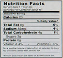 The Nutrition Facts of Swad Tamarind & Dates Chutney 