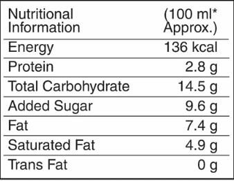 The Nutrition Facts of Vadilal Chocolate Cassatta Ice Cream Large
