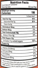 The Nutrition Facts of Vadilal Kaju Draksh Sugar Free Ice Cream 1 Lt