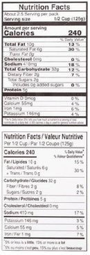 The Nutrition Facts of Vadilal Quick Treat Tamarind Rice