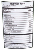 The Nutrition Facts of Vadilal Tender Coconut Ice Cream 1 Lt