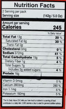 The Nutrition Facts of Vadilal Quick Treat Paneer Chili Dry 