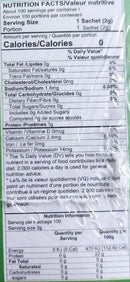 The Nutrition Facts of This is the Nutrition of Wagh Bakri Cardamom (100 T-Bags).