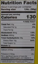 The Nutrition Facts of Ziyad Meghli Middle Eastern Pudding