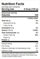 The Nutrition Facts of Ziyad White Kidney Beans 
