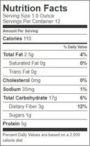 The Nutrition Facts of Ziyad Yellow Roasted Chick Peas 