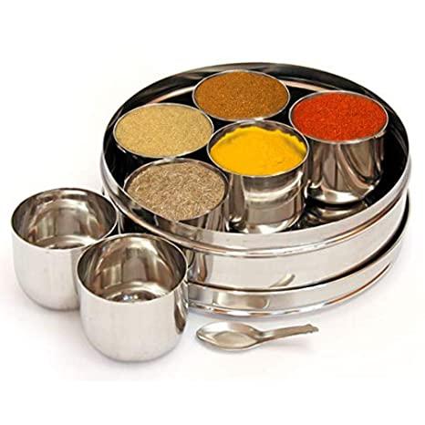Stainless steel spice box set (10pcs) Kamdar