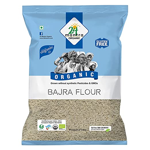 24 Mantra Organic Bajra Flour MirchiMasalay