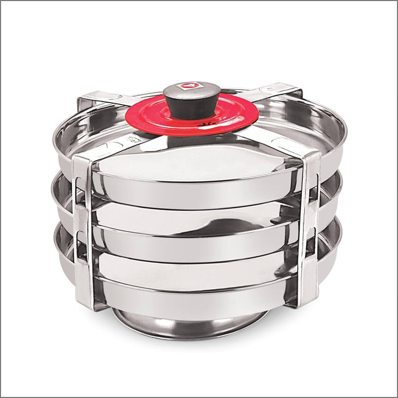 Marvels Stainless Steel Dhokla Plate Outer Lid Kamdar