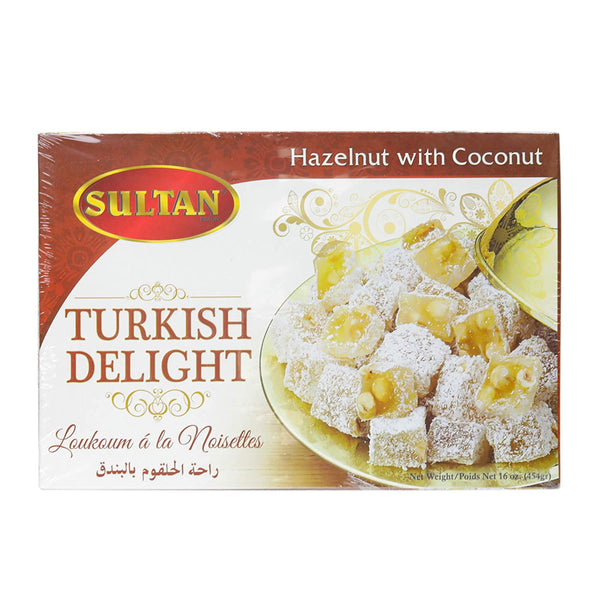 Sultan Turkish Delight Hazelnut w/Coconut MirchiMasalay
