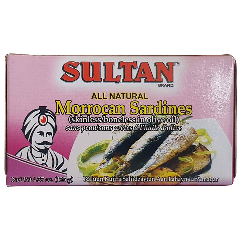 Sultan Moroccon Sardines (Skinless/bonesless in olive oil) MirchiMasalay