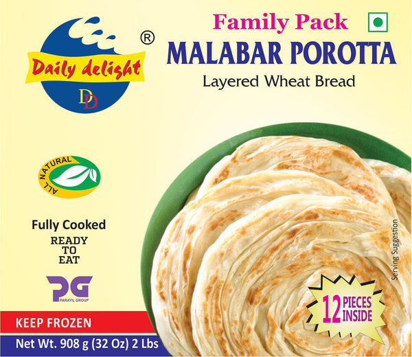 Daily Delight Malabar Porotta Family Pack (12pcs) | MirchiMasalay