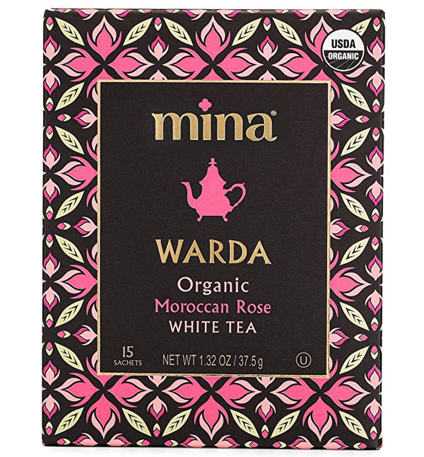 Mina Warda Organic Moroccan Rose White Tea MirchiMasalay
