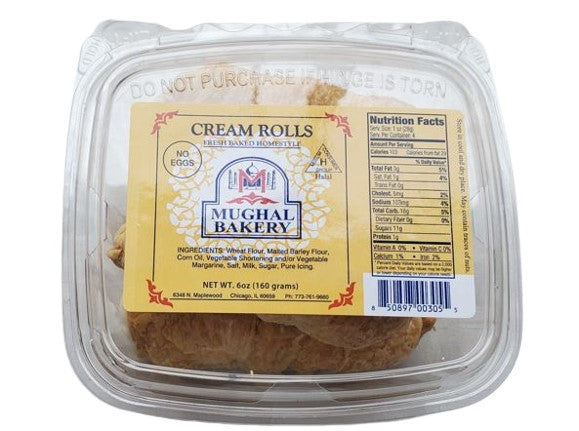 Mughal Bakery Cream Rolls (No Eggs) MirchiMasalay