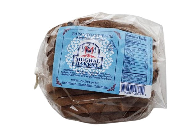 Mughal Bakery Raisin Toast (Pape) MirchiMasalay