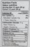 The Nutrition Facts of Regal Kitchen Chana Masala 