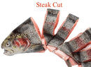 The Nutrition Facts of chital fish cut style is steak cut