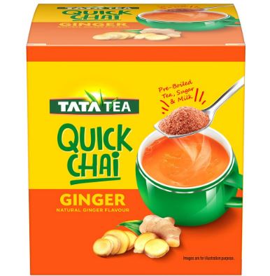 TATA Tea Quick Chai Ginger (10 pouches) MirchiMasalay