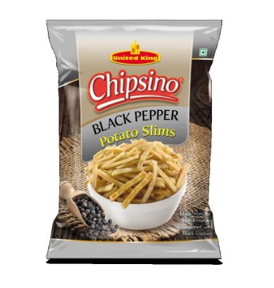 United King Chipsino Black Pepper Potato Slims MirchiMasalay