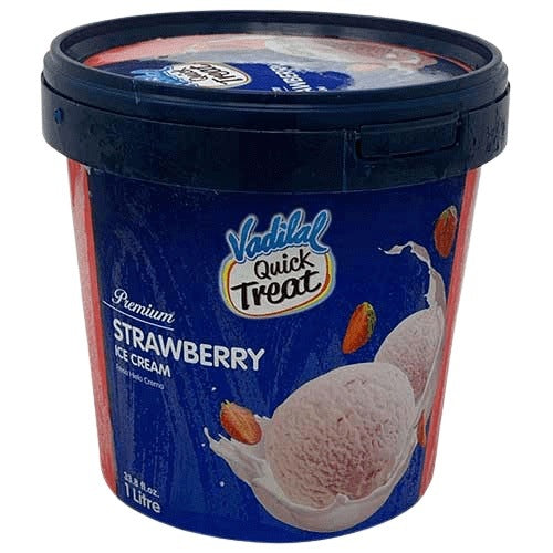 Vadilal Strawberry Ice Cream 1 Lt | MirchiMasalay