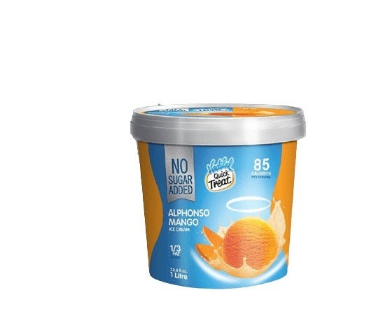 Vadilal Alphonso Mango Sugar Free Mango Ice Cream 1 Lt | MirchiMasalay