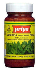Priya Gongura Pickle (With Garlic) MirchiMasalay