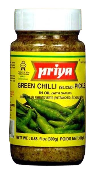 Priya Green Chilli Pickle (With Garlic) MirchiMasalay