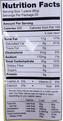 The Nutrition Facts of Kawan EZY Paratha Value pack (20pcs) 