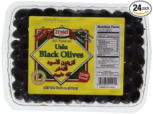 Ziyad Uslu Black Olives Tray MirchiMasalay