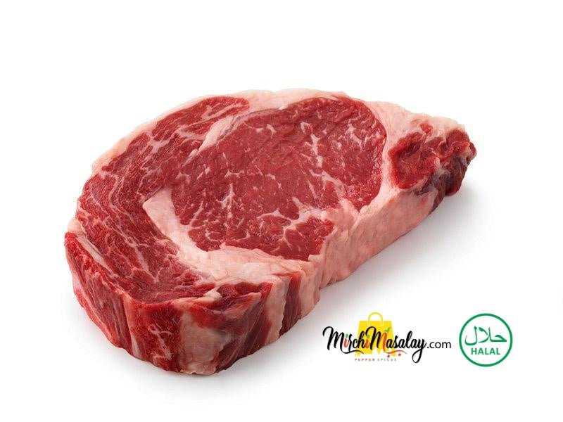 Halal Beef Ribeye Steak (1" Thick) MirchiMasalay